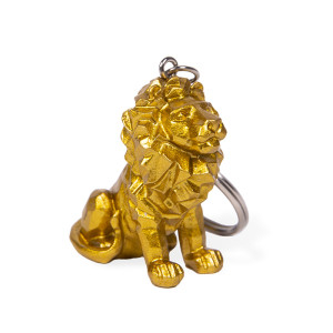 Gold Lion Key Ring