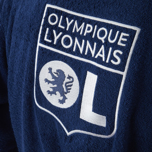 Unisex Navy Blue Olympique Lyonnais Bathrobe - Olympique Lyonnais