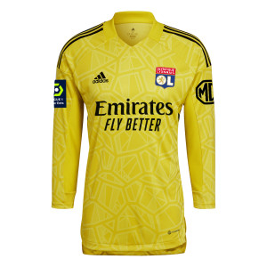 Men's 22-23 Yellow Goalkeeper Jersey + Sponsors