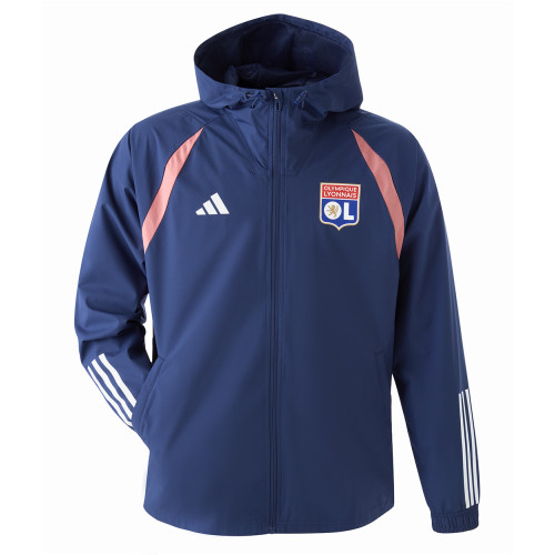 23-24 Men's Player Training All Weather Jacket - Olympique Lyonnais