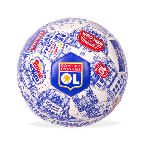 Ballon Collector Biosourcé Taille 5 - Olympique Lyonnais