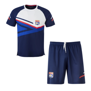 Tenue entrainement maillot + short bleu TRAINING BOOST homme