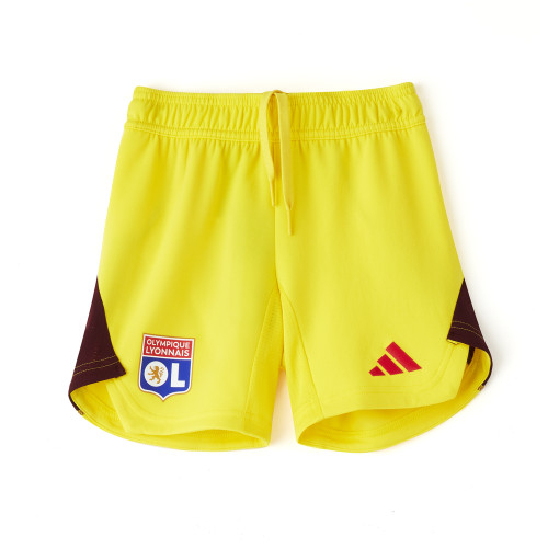 23-24 Junior's Goalkeeper Yellow Shorts - Olympique Lyonnais