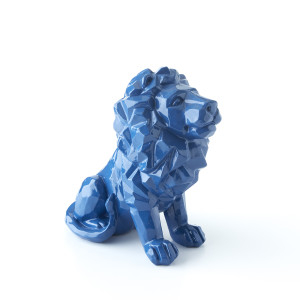 Statuette Lion Bleu Grand Format