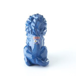 Statuette Lion Bleu Grand Format - Olympique Lyonnais