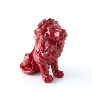 Statuette Lion Rouge Grand Format