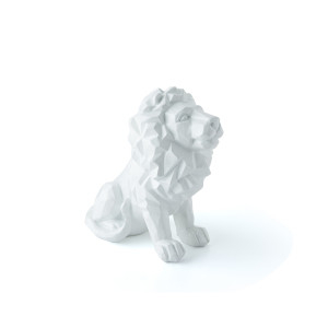 Statuette Lion Blanc Petit Format
