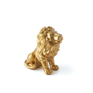 Small Gold Lion Statuette