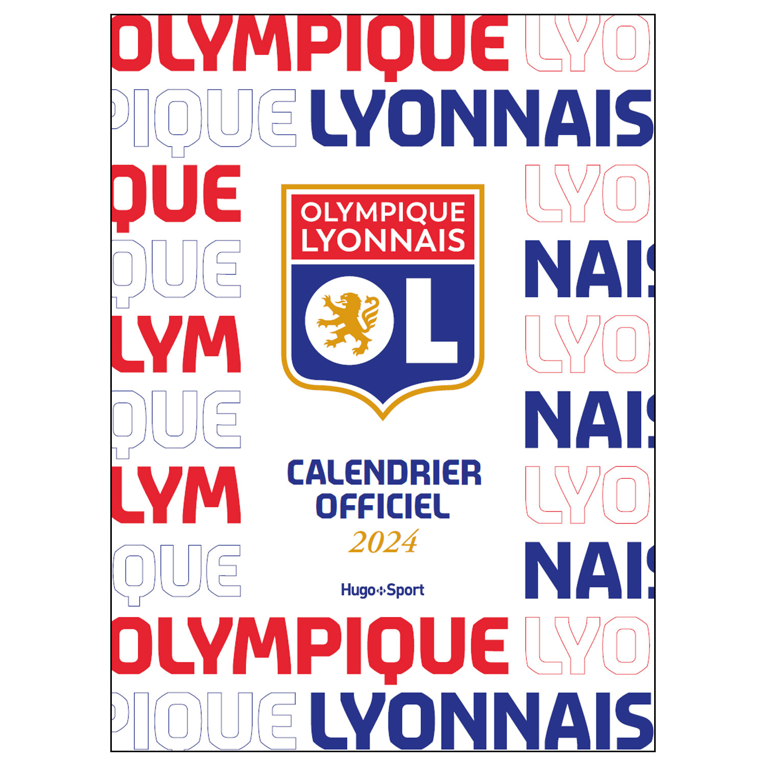 Calendrier Mural Équipes Olympique Lyonnais 2024