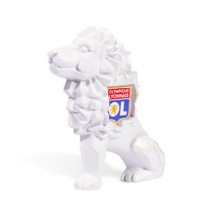 Magnet Lion Blanc - Olympique Lyonnais