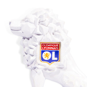 Magnet Lion Blanc - Olympique Lyonnais