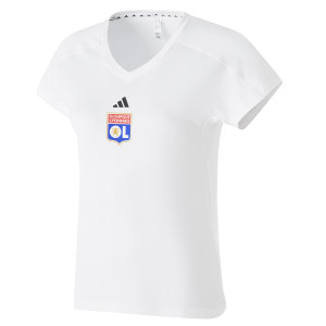 T-Shirt MIN Blanc Femme - Olympique Lyonnais