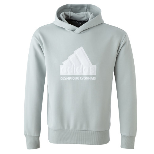 Men's Grey FI BOS Hooded Sweatshirt - Olympique Lyonnais