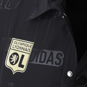 Men's Black BLV Collared Jacket - Olympique Lyonnais