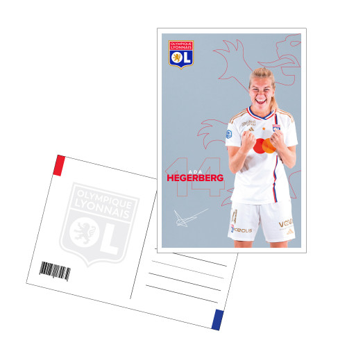 23-24 Hegerberg Postcard - Olympique Lyonnais
