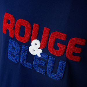 T-Shirt -Rouge & Bleu- Bleu Marine Homme - Olympique Lyonnais