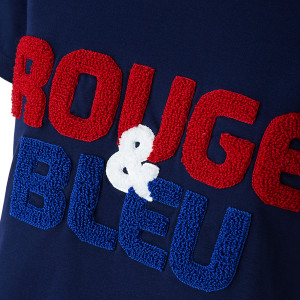Women's Navy Blue -Rouge & Bleu- T-Shirt - Olympique Lyonnais