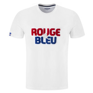 Unisex White -Rouge & Bleu- T-Shirt