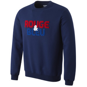 Sweatshirt -Rouge & Bleu- Bleu Marine Mixte - Olympique Lyonnais