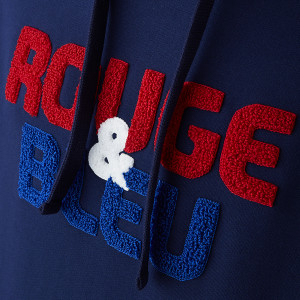 Men's Navy Blue -Rouge & Bleu- Hoodie - Olympique Lyonnais