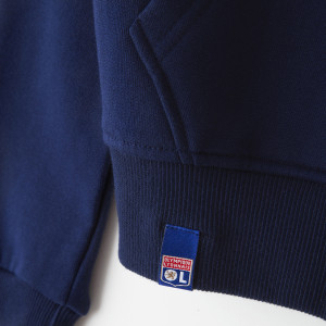 Junior's Navy Blue -Rouge & Bleu- Hooded Jacket - Olympique Lyonnais