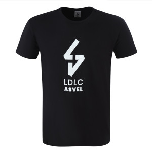 Unisex LDLC ASVEL Big Logo Black T-Shirt