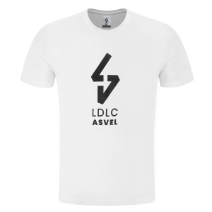 T-Shirt Big Logo LDLC ASVEL Blanc Mixte
