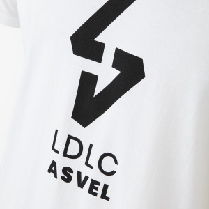 T-Shirt Big Logo LDLC ASVEL Blanc Mixte - Olympique Lyonnais