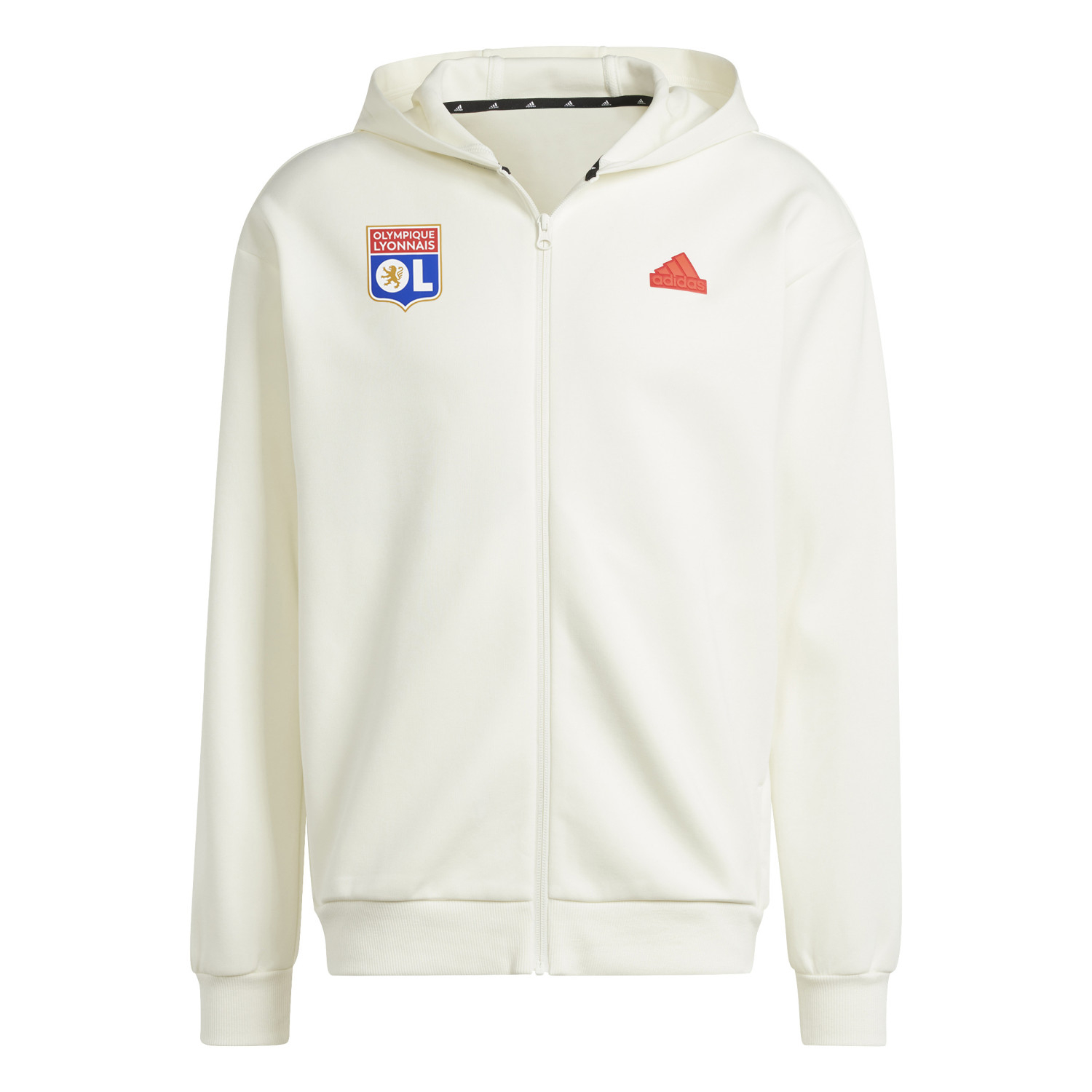 Men's Off White FI BOS Hooded Jacket Olympique Lyonnais