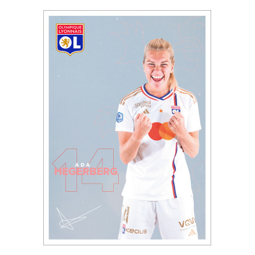 23-24 Hegerberg Poster - Olympique Lyonnais