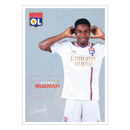 23-24 Nuamah Poster - Olympique Lyonnais