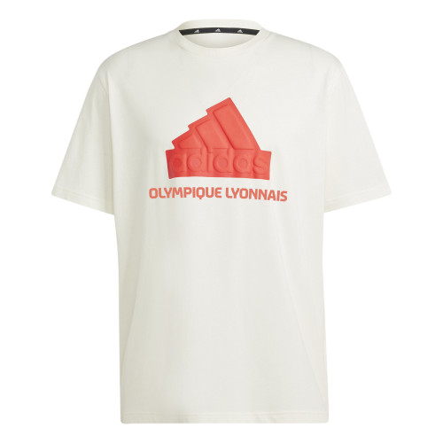 Men's Off White FI BOS T-Shirt - Olympique Lyonnais