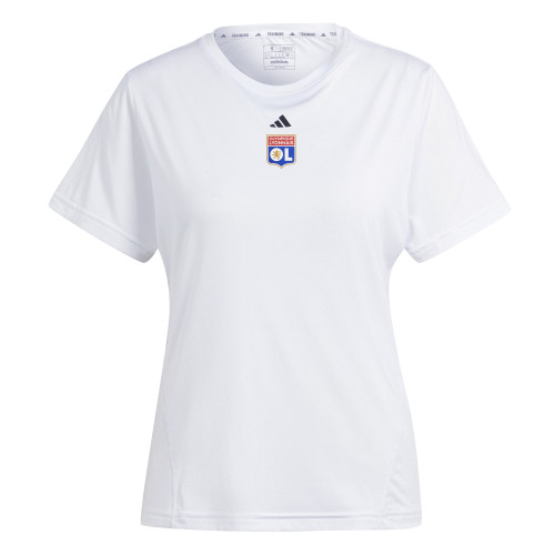 Women's White D4T T-Shirt - Olympique Lyonnais
