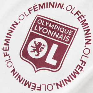 T-Shirt OL Féminin Blanc Mixte - Olympique Lyonnais