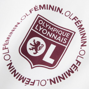 Junior's OL Féminin White T-Shirt - Olympique Lyonnais