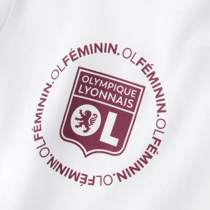 Junior's OL Féminin White T-Shirt - Olympique Lyonnais