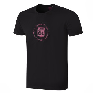 T-Shirt OL Féminin Noir Mixte - Olympique Lyonnais