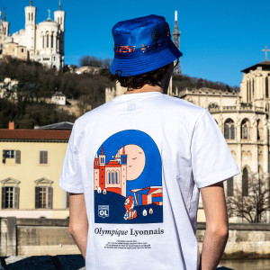 -Colors of Lyon- Reversible Bob - Olympique Lyonnais
