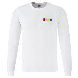 T-Shirt Manches Longues symbOLe Blanc Mixte - Olympique Lyonnais