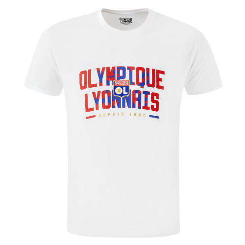 T-Shirt Unity Blanc Mixte - Olympique Lyonnais