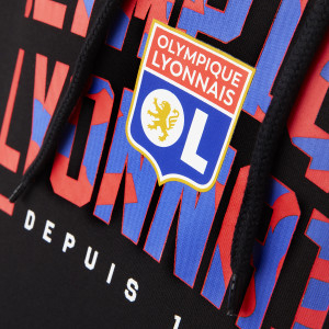 Sweat à capuche Unity Noir Mixte - Olympique Lyonnais