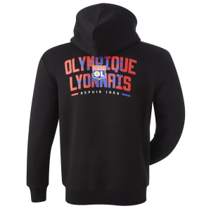 Veste à capuche Unity Noire Mixte - Olympique Lyonnais