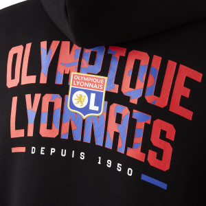 Veste à capuche Unity Noire Mixte - Olympique Lyonnais