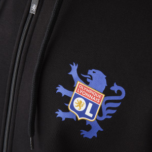 Veste à capuche Unity Noire Mixte - Olympique Lyonnais