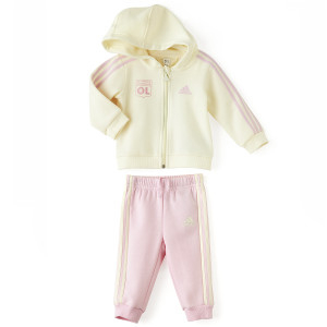 Babies Beige and Pink 3S Tracksuit Set