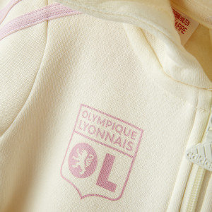 Babies Beige and Pink 3S Tracksuit Set - Olympique Lyonnais