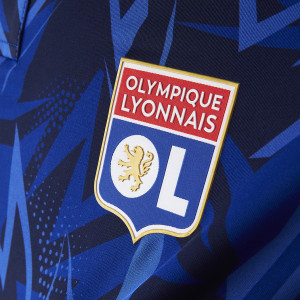 Men's Training Strike Navy Blue Polo - Olympique Lyonnais