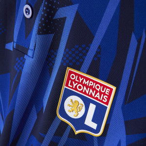 Junior's Training Strike Navy Blue Polo - Olympique Lyonnais