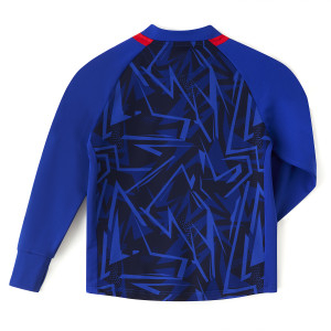 Junior's Training Strike Navy Blue Sweatshirt - Olympique Lyonnais
