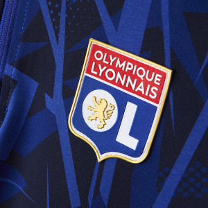 Junior's Training Strike Navy Blue Sweatshirt - Olympique Lyonnais